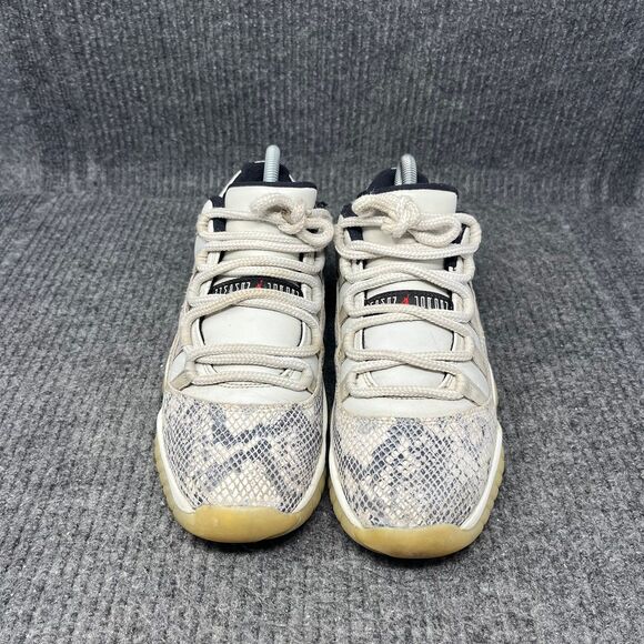 Nike Air Jordan 11 Low Retro Snakeskin Light Bone Women’s 8.5 (7Y) CD6847-002 - Picture 2 of 9